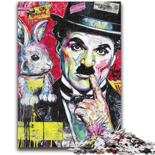 Puzzle für Erwachsene 1000 Puzzles Graffiti Lernspiele Heimdekoration Lernspiel für Geburtstag, Weihnachten 26X38CM von ZKYUBEK