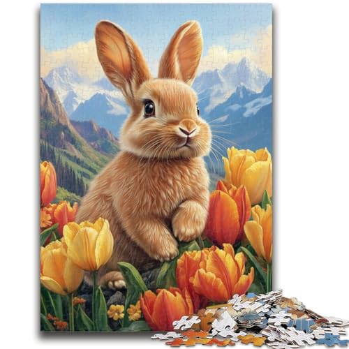 Puzzle für Erwachsene 1000 Puzzles Osterhase Lernspiele Heimdekoration Lernspiel für Geburtstag, Weihnachten 50X75CM von ZKYUBEK