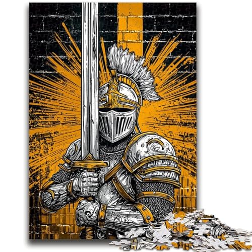 Puzzle für Erwachsene 1000 Puzzles Ritter Lernspiele Heimdekoration Lernspiel für Geburtstag, Weihnachten 50X75CM von ZKYUBEK