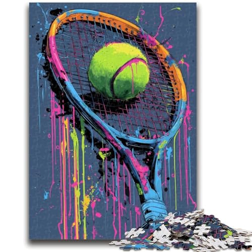 Puzzle für Erwachsene 1000 Puzzles Tennis Ölgemälde Lernspiele Heimdekoration Lernspiel für Geburtstag, Weihnachten 50X75CM von ZKYUBEK