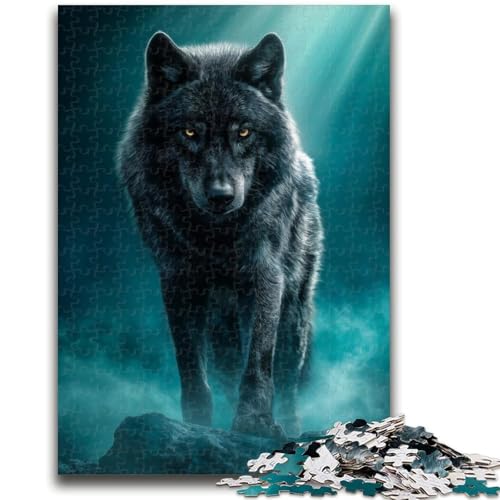 Puzzle für Erwachsene 1000 Puzzles Tierwolf Lernspiele Heimdekoration Lernspiel für Geburtstag, Weihnachten 50X75CM von ZKYUBEK