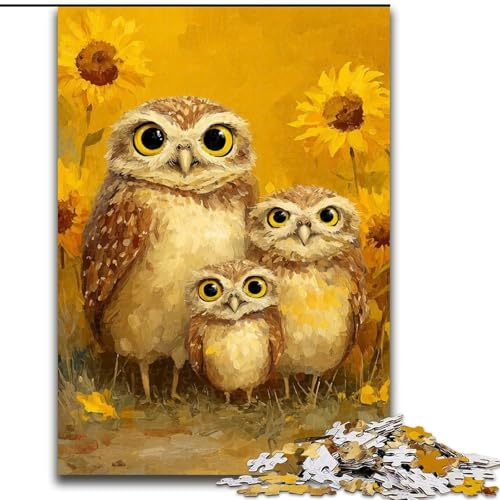 Puzzle für Erwachsene 1000 Stück, Eine Eulenfamilie, Holzpuzzle, 50x75cm, interaktives Familienspiel, Denksportaufgabe, Lernspielzeug Puzzle für Erwachsene 1000 Stück, Eine Eulenfamilie, Holzpuzzle, 50x75cm, interaktives Familienspiel, Denksportaufgabe, Lernspielzeug von ZKYUBEK