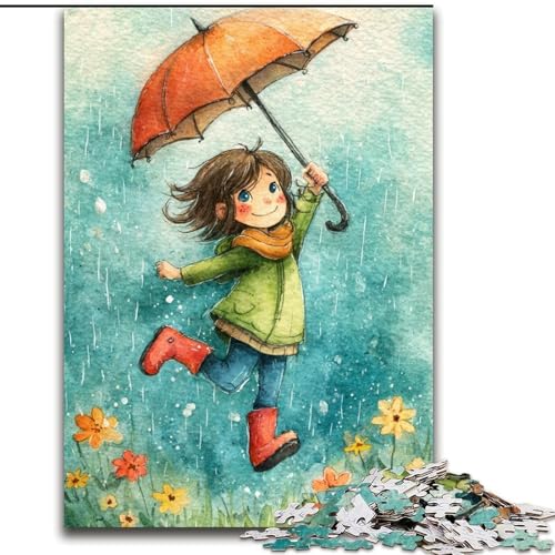 Puzzle für Erwachsene 1000 Stück, kleines Mädchen mit Regenschirm, Holzpuzzle, 50x75cm, interaktives Familienspiel, Denksportaufgabe, Lernspielzeug Puzzle für Erwachsene 1000 Stück, kleines Mädchen mit Regenschirm, Holzpuzzle, 50x75cm, interaktives Familienspiel, Denksportaufgabe, Lernspielzeug von ZKYUBEK