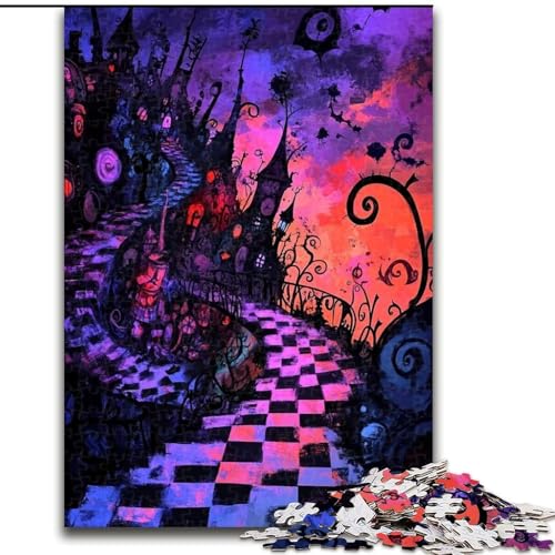 Puzzle für Erwachsene 1000 Stück Dark Castle Holzpuzzle 26x38cm Interaktives Familienspiel, Denksportaufgabe, Lernspielzeug Puzzle für Erwachsene 1000 Stück Dark Castle Holzpuzzle 26x38cm Interaktives Familienspiel, Denksportaufgabe, Lernspielzeug von ZKYUBEK