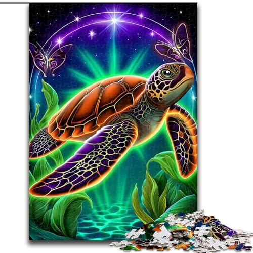 Puzzle für Erwachsene 1000 Teile, Psychedelische Schildkröte, Holzpuzzle, 26x38cm, Interaktives Familienspiel, Denksportaufgabe, Lernspielzeug Puzzle für Erwachsene 1000 Teile, Psychedelische Schildkröte, Holzpuzzle, 26x38cm, Interaktives Familienspiel, Denksportaufgabe, Lernspielzeug von ZKYUBEK