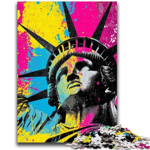 Puzzle für Erwachsene 1000 Teile Freiheitsstatue, anspruchsvolle Familienaktivitätsspiele, DIY-Spielzeug für Heimwanddekorationsgeschenke, 26x38cm Puzzle für Erwachsene 1000 Teile Freiheitsstatue, anspruchsvolle Familienaktivitätsspiele, DIY-Spielzeug für Heimwanddekorationsgeschenke, 26x38cm von ZKYUBEK