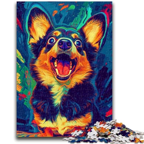 Puzzle für Erwachsene 1000 Teile Glücklicher Hund, anspruchsvolle Familienaktivitätsspiele, DIY-Spielzeug für Heimwanddekorationsgeschenke, 50x75cm Puzzle für Erwachsene 1000 Teile Glücklicher Hund, anspruchsvolle Familienaktivitätsspiele, DIY-Spielzeug für Heimwanddekorationsgeschenke, 50x75cm von ZKYUBEK