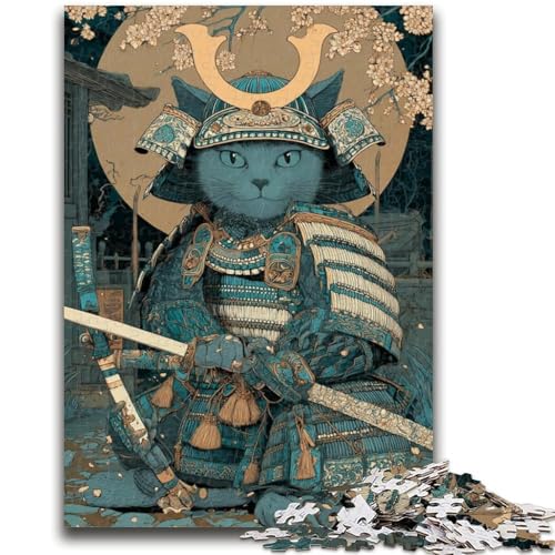 Puzzle für Erwachsene 1000 Teile Ninja-Katze, anspruchsvolle Familienaktivitätsspiele, DIY-Spielzeug für Heimwanddekorationsgeschenke, 26x38cm Puzzle für Erwachsene 1000 Teile Ninja-Katze, anspruchsvolle Familienaktivitätsspiele, DIY-Spielzeug für Heimwanddekorationsgeschenke, 26x38cm von ZKYUBEK