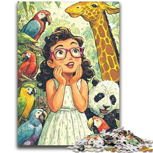 Puzzle für Erwachsene 1000 Teile Tiere und Mädchen Herausfordernde Familienaktivitätsspiele DIY-Spielzeug für Heimwanddekorationsgeschenke 50X75CM Puzzle für Erwachsene 1000 Teile Tiere und Mädchen Herausfordernde Familienaktivitätsspiele DIY-Spielzeug für Heimwanddekorationsgeschenke 50X75CM von ZKYUBEK