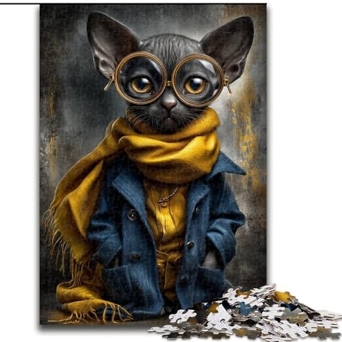 Puzzle für Erwachsene 1000 Teile Windbreaker-Katze Schwierige Puzzles für Erwachsene für Jugendliche Lernspiele Geschenke 26X38CM Puzzle für Erwachsene 1000 Teile Windbreaker-Katze Schwierige Puzzles für Erwachsene für Jugendliche Lernspiele Geschenke 26X38CM von ZKYUBEK