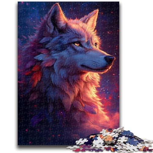 Puzzle für Erwachsene 1000 Teile Wolf bei Sonnenuntergang Herausfordernde Familienaktivitätsspiele DIY-Spielzeug für Heimwanddekorationsgeschenke 50X75CM Puzzle für Erwachsene 1000 Teile Wolf bei Sonnenuntergang Herausfordernde Familienaktivitätsspiele DIY-Spielzeug für Heimwanddekorationsgeschenke 50X75CM von ZKYUBEK