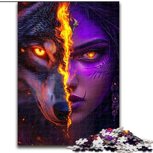 Puzzle für Erwachsene 1000 Teile Wolfsmädchen Puzzles für 1000 Teile für Teenager Herausfordernde Spielzeugspiele 26X38CM Puzzle für Erwachsene 1000 Teile Wolfsmädchen Puzzles für 1000 Teile für Teenager Herausfordernde Spielzeugspiele 26X38CM von ZKYUBEK