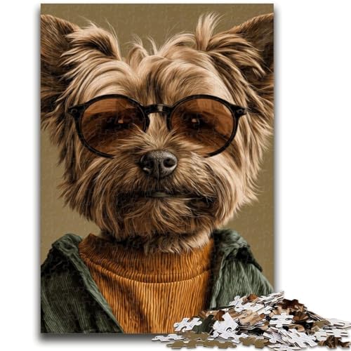 Puzzle für Erwachsene 1000 Teile Yorkshire Terrier, anspruchsvolle Familienaktivitätsspiele, DIY-Spielzeug für Heimwanddekorationsgeschenke, 26x38cm Puzzle für Erwachsene 1000 Teile Yorkshire Terrier, anspruchsvolle Familienaktivitätsspiele, DIY-Spielzeug für Heimwanddekorationsgeschenke, 26x38cm von ZKYUBEK