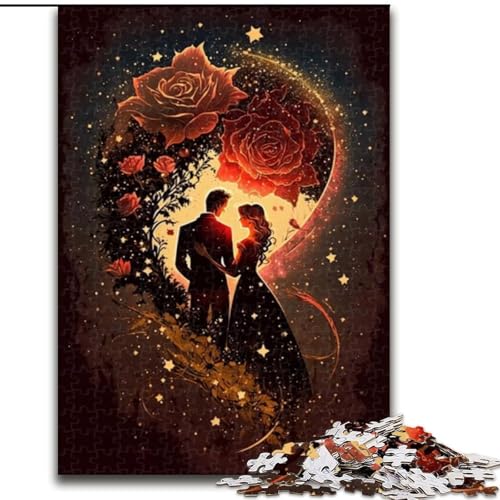 Puzzle für Erwachsene Cosmic Rose – Größe 50x75cm – Lernspiel für den Kopf – Künstlerische Heim- und Bürodekoration – Ab 14 Jahren von ZKYUBEK