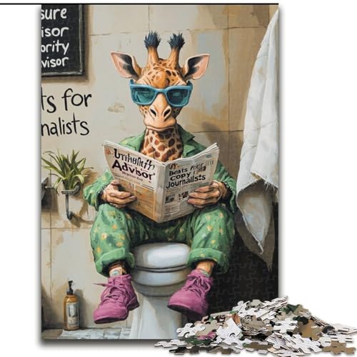 Puzzle für Erwachsene Giraffe Go Toilet, Puzzle für Erwachsene, Größe 50x75cm, perfekt als Heimdekoration, für Geburtstage, Feiertage und als Geschenk Puzzle für Erwachsene Giraffe Go Toilet, Puzzle für Erwachsene, Größe 50x75cm, perfekt als Heimdekoration, für Geburtstage, Feiertage und als Geschenk von ZKYUBEK