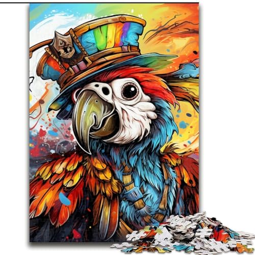 Puzzle für Erwachsene mit 1000 Teilen, Tiere, Vögel, Papageien, Größe 50x75cm, ideal für Teenager und Sammler, Reisegeschenk, Familienaktivität von ZKYUBEK