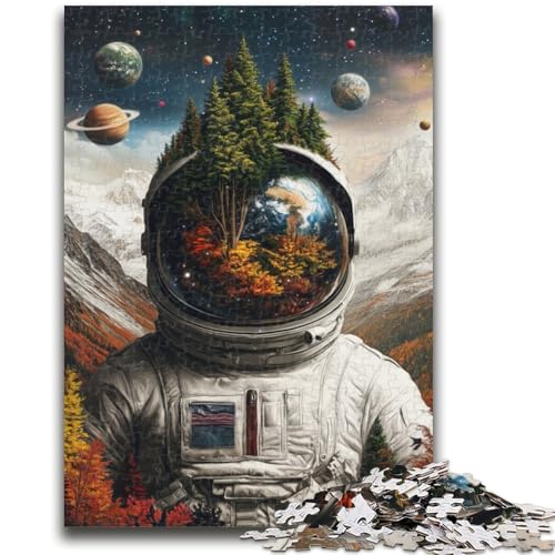 Puzzle für Erwachsene und Jugendliche, 1000 Teile, Astronauten-Berge, Staycation, Zeit totschlagen, mit vollständig ineinandergreifenden, zufällig geformten Teilen, 50x75cm Puzzle für Erwachsene und Jugendliche, 1000 Teile, Astronauten-Berge, Staycation, Zeit totschlagen, mit vollständig ineinandergreifenden, zufällig geformten Teilen, 50x75cm von ZKYUBEK