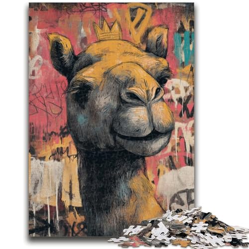 Puzzle für Erwachsene und Jugendliche, 1000 Teile, Kamelkunst, Spielzeug, Lernspiele, Stressabbau, Stärkung der Liebe zwischen Paaren, 50x75cm Puzzle für Erwachsene und Jugendliche, 1000 Teile, Kamelkunst, Spielzeug, Lernspiele, Stressabbau, Stärkung der Liebe zwischen Paaren, 50x75cm von ZKYUBEK