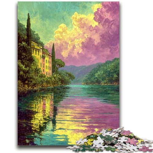 Puzzle für Erwachsene und Jugendliche, 1000 Teile, Malen, Spielzeug, Lernspiele, Stressabbau, Stärkung der Liebe zwischen Paaren, 50x75cm von ZKYUBEK