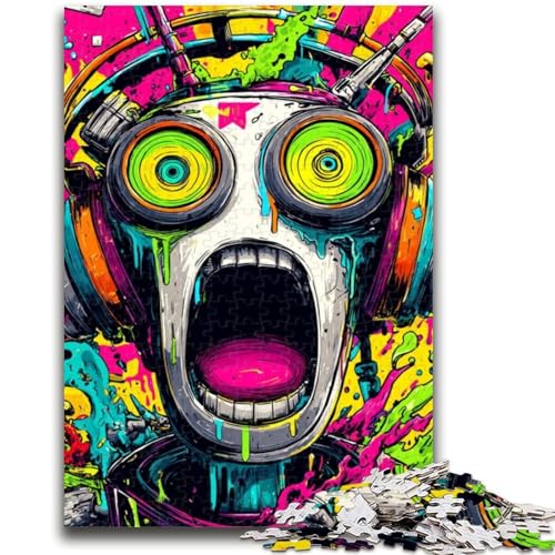 Puzzle für Erwachsene und Jugendliche, 1000 Teile, Roboter-Graffiti, dekomprimierendes intellektuelles Lernspielzeug, ganze Familie, 50x75cm Puzzle für Erwachsene und Jugendliche, 1000 Teile, Roboter-Graffiti, dekomprimierendes intellektuelles Lernspielzeug, ganze Familie, 50x75cm von ZKYUBEK