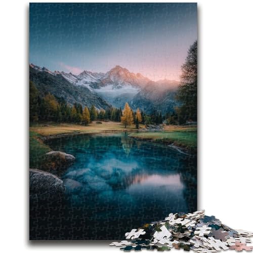 Puzzle für Erwachsene und Jugendliche, Puzzle „Schöne Berge und Seen“, für Kinder ab 14 Jahren, Lernspiel, Herausforderung, Spielzeug, Geschenk zum Geburtstag, 50x75cm Puzzle für Erwachsene und Jugendliche, Puzzle „Schöne Berge und Seen“, für Kinder ab 14 Jahren, Lernspiel, Herausforderung, Spielzeug, Geschenk zum Geburtstag, 50x75cm von ZKYUBEK