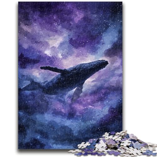 Puzzle für Jugendliche, 1000 Teile, Aquarellwal, für und ab 14 Jahren, pädagogisches Lernspielzeug, Familienspiele, Geburtstagsgeschenk, 50x75cm von ZKYUBEK