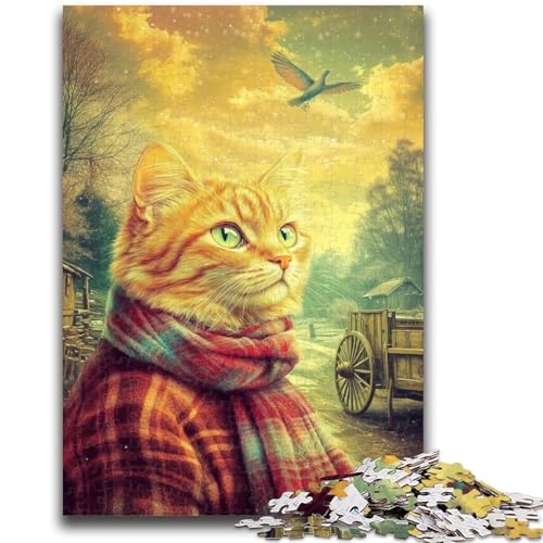Puzzle für Jugendliche, 1000 Teile, Bauernhofkatze, für und ab 14 Jahren, pädagogisches Lernspielzeug, Familienspiele, Geburtstagsgeschenk, 26x38cm Puzzle für Jugendliche, 1000 Teile, Bauernhofkatze, für und ab 14 Jahren, pädagogisches Lernspielzeug, Familienspiele, Geburtstagsgeschenk, 26x38cm von ZKYUBEK