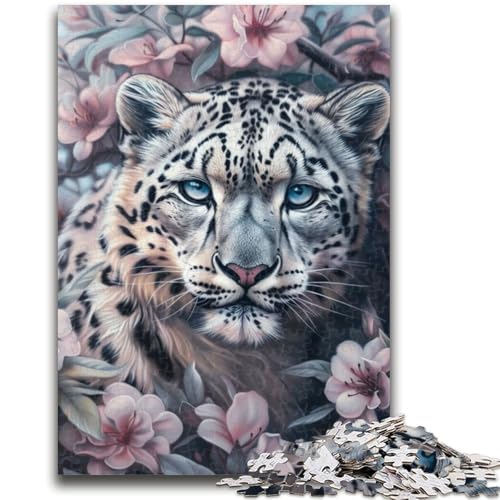 Puzzle für Jugendliche, 1000 Teile, Blumen, Schneeleopard, Quizspiel, Wanddekoration, einzigartige Geburtstags, 50x75cm Puzzle für Jugendliche, 1000 Teile, Blumen, Schneeleopard, Quizspiel, Wanddekoration, einzigartige Geburtstags, 50x75cm von ZKYUBEK
