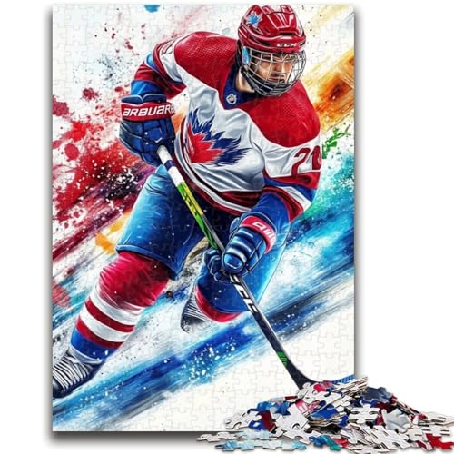 Puzzle für Jugendliche, 1000 Teile, Eishockey, Spielzeug, Lernspiele, Stressabbau, tolle Geschenke und Spielzeuge, 50x75cm Puzzle für Jugendliche, 1000 Teile, Eishockey, Spielzeug, Lernspiele, Stressabbau, tolle Geschenke und Spielzeuge, 50x75cm von ZKYUBEK