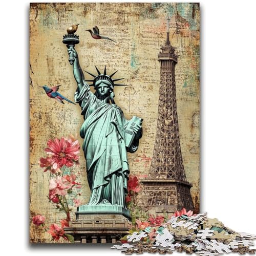 Puzzle für Jugendliche, 1000 Teile, Freiheitsstatue, Spielzeug, Lernspiele, Stressabbau, tolle Geschenke und Spielzeuge, 50x75cm Puzzle für Jugendliche, 1000 Teile, Freiheitsstatue, Spielzeug, Lernspiele, Stressabbau, tolle Geschenke und Spielzeuge, 50x75cm von ZKYUBEK