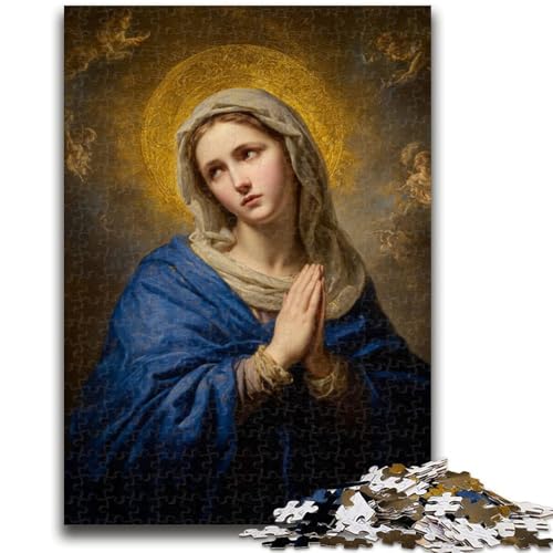 Puzzle für Jugendliche, 1000 Teile, Heiliges Glas, Buntglas, Spielzeug, Denkspiel, stärkt die Liebe zwischen Paaren, für Kinder ab 14 Jahren, 26x38cm von ZKYUBEK