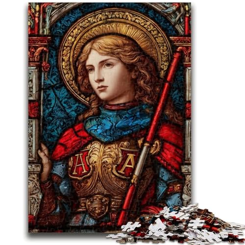 Puzzle für Jugendliche, 1000 Teile, Heiliges Glas, Buntglas, Spielzeug, Denkspiel, stärkt die Liebe zwischen Paaren, für Kinder ab 14 Jahren, 26x38cm von ZKYUBEK
