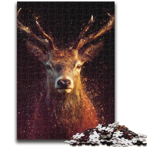 Puzzle für Jugendliche, 1000 Teile, Hirsch-Ölgemälde, Spielzeug, Lernspiele, Stressabbau, tolle Geschenke und Spielzeuge, 26x38cm Puzzle für Jugendliche, 1000 Teile, Hirsch-Ölgemälde, Spielzeug, Lernspiele, Stressabbau, tolle Geschenke und Spielzeuge, 26x38cm von ZKYUBEK