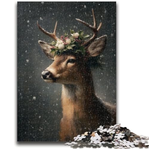 Puzzle für Jugendliche, 1000 Teile, Hirsch-Ölgemälde, Spielzeug, Lernspiele, Stressabbau, tolle Geschenke und Spielzeuge, 50x75cm Puzzle für Jugendliche, 1000 Teile, Hirsch-Ölgemälde, Spielzeug, Lernspiele, Stressabbau, tolle Geschenke und Spielzeuge, 50x75cm von ZKYUBEK