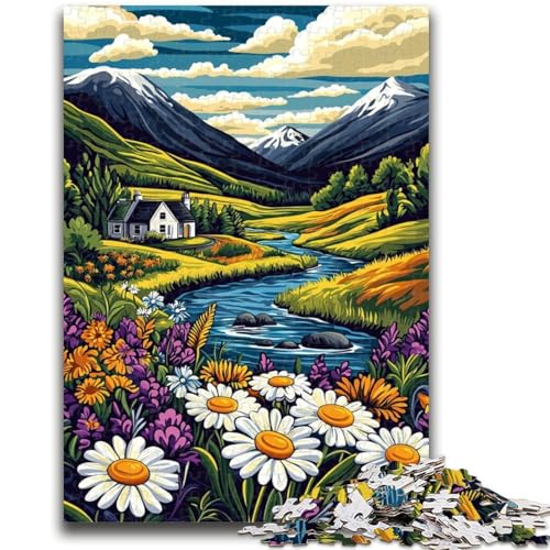 Puzzle für Jugendliche, 1000 Teile, Landschaftskunst, für und ab 14 Jahren, pädagogisches Lernspielzeug, Familienspiele, Geburtstagsgeschenk, 50x75cm von ZKYUBEK