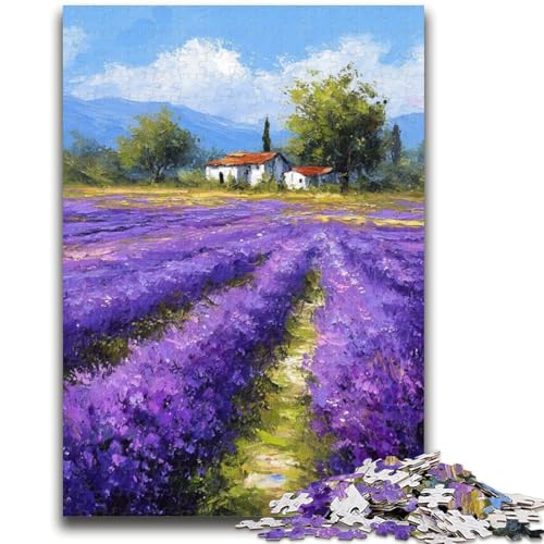 Puzzle für Jugendliche, 1000 Teile, Lavendelgarten, für und ab 14 Jahren, pädagogisches Lernspielzeug, Familienspiele, Geburtstagsgeschenk, 50x75cm von ZKYUBEK