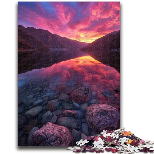Puzzle für Jugendliche, 1000 Teile, Schöne Berge und Seen, für und ab 14 Jahren, pädagogisches Lernspielzeug, Familienspiele, Geburtstagsgeschenk, 50x75cm von ZKYUBEK
