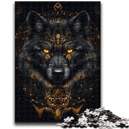 Puzzle für Jugendliche, 1000 Teile, Schwarzer Wolf, Spielzeug, Lernspiele, Stressabbau, tolle Geschenke und Spielzeuge, 26x38cm Puzzle für Jugendliche, 1000 Teile, Schwarzer Wolf, Spielzeug, Lernspiele, Stressabbau, tolle Geschenke und Spielzeuge, 26x38cm von ZKYUBEK