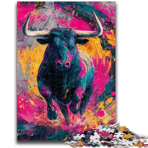 Puzzle für Jugendliche, 1000 Teile, Stiermalerei, für und ab 14 Jahren, pädagogisches Lernspielzeug, Familienspiele, Geburtstagsgeschenk, 26x38cm Puzzle für Jugendliche, 1000 Teile, Stiermalerei, für und ab 14 Jahren, pädagogisches Lernspielzeug, Familienspiele, Geburtstagsgeschenk, 26x38cm von ZKYUBEK