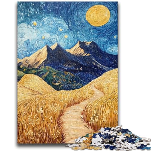 Puzzle für Jugendliche, 1000-teiliges Puzzle, Berggemälde von Van Gogh, Spielzeug, Lernspiele, Stressabbau, tolle Geschenke und Spielzeuge, 50x75cm Puzzle für Jugendliche, 1000-teiliges Puzzle, Berggemälde von Van Gogh, Spielzeug, Lernspiele, Stressabbau, tolle Geschenke und Spielzeuge, 50x75cm von ZKYUBEK