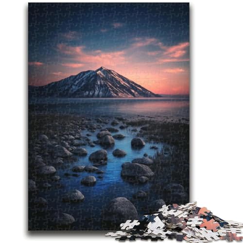 Puzzle für Jugendliche, schöne Berge und Seen, für Kinder ab 14 Jahren, Heimdekoration, als Geschenk für die ganze Familie und Freunde, 26x38cm von ZKYUBEK