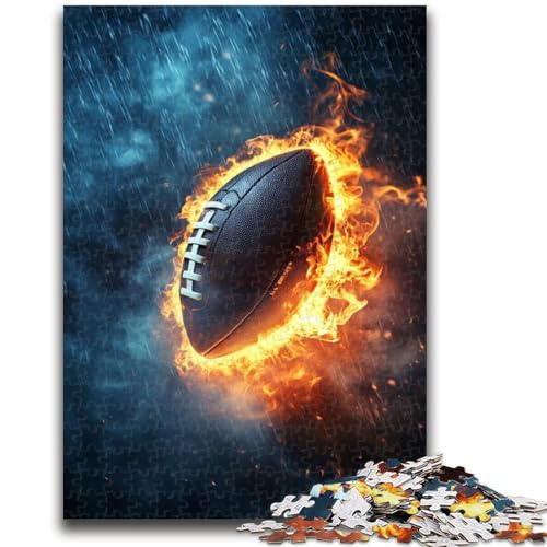 Puzzle für Jugendliche 1000 Teile American Football Lernspiele Lernspiel für Geburtstag, Weihnachten für und ab 14 Jahren 50X75CM von ZKYUBEK