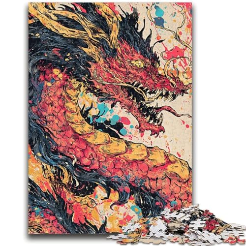 Puzzle für Jugendliche 1000 Teile Aquarelldrache Lernspiele Lernspiel für Geburtstag, Weihnachten für und ab 14 Jahren 26X38CM Puzzle für Jugendliche 1000 Teile Aquarelldrache Lernspiele Lernspiel für Geburtstag, Weihnachten für und ab 14 Jahren 26X38CM von ZKYUBEK