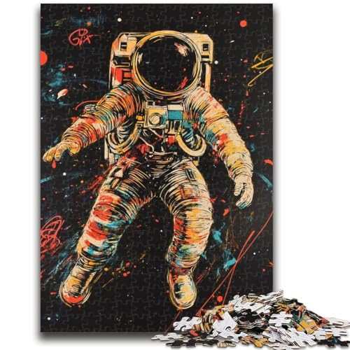 Puzzle für Jugendliche 1000 Teile Astronauten-Lernspiele Lernspiel für Geburtstag, Weihnachten für und ab 14 Jahren 50X75CM von ZKYUBEK
