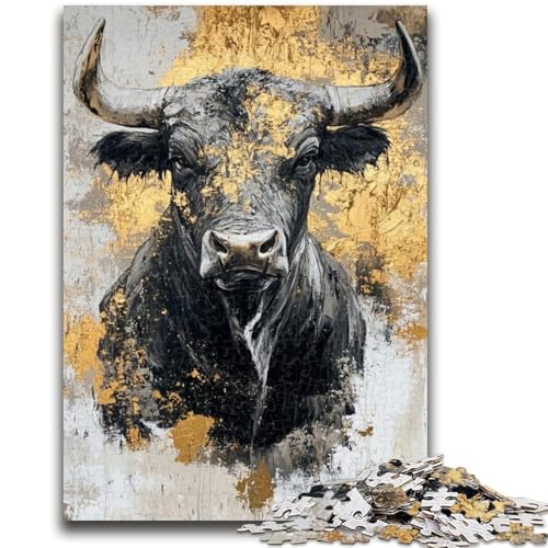 Puzzle für Jugendliche 1000 Teile Black Gold Bull Lernspiele Lernspiel für Geburtstag, Weihnachten für und ab 14 Jahren 26X38CM Puzzle für Jugendliche 1000 Teile Black Gold Bull Lernspiele Lernspiel für Geburtstag, Weihnachten für und ab 14 Jahren 26X38CM von ZKYUBEK