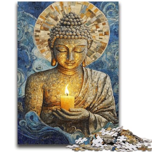 Puzzle für Jugendliche 1000 Teile Buddha-Kunst Lernspiele Lernspiel für Geburtstag, Weihnachten für und ab 14 Jahren 50X75CM von ZKYUBEK