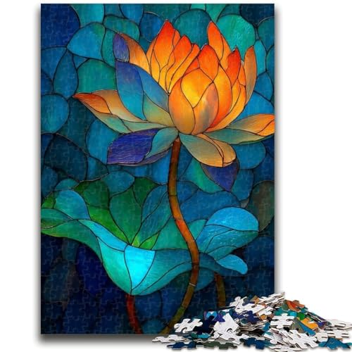 Puzzle für Jugendliche 1000 Teile Buntglas-Lotus Lernspiele Lernspiel für Geburtstag, Weihnachten für und ab 14 Jahren 26X38CM Puzzle für Jugendliche 1000 Teile Buntglas-Lotus Lernspiele Lernspiel für Geburtstag, Weihnachten für und ab 14 Jahren 26X38CM von ZKYUBEK