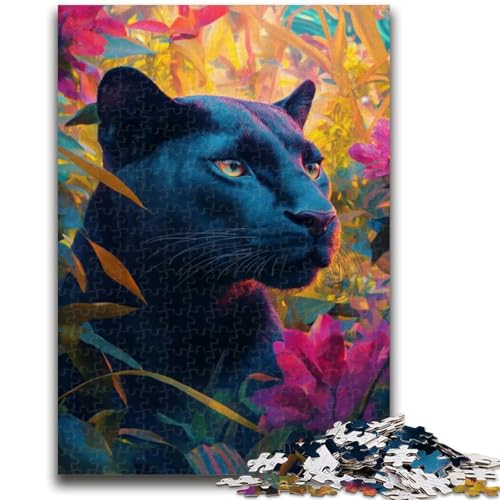 Puzzle für Jugendliche 1000 Teile Dschungel-Panther Lernspiele Lernspiel für Geburtstag, Weihnachten für und ab 14 Jahren 50X75CM von ZKYUBEK