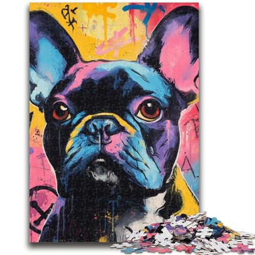 Puzzle für Jugendliche 1000 Teile Französische Bulldogge Graffiti Lernspiele Lernspiel für Geburtstag, Weihnachten für und ab 14 Jahren 26X38CM Puzzle für Jugendliche 1000 Teile Französische Bulldogge Graffiti Lernspiele Lernspiel für Geburtstag, Weihnachten für und ab 14 Jahren 26X38CM von ZKYUBEK