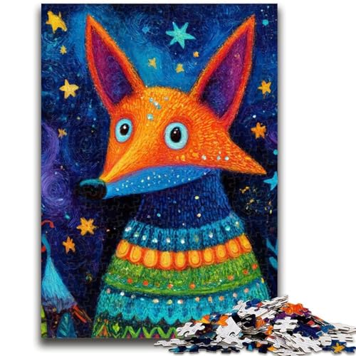 Puzzle für Jugendliche 1000 Teile Fuchs mit Schal Lernspiele Lernspiel für Geburtstag, Weihnachten für und ab 14 Jahren 26X38CM Puzzle für Jugendliche 1000 Teile Fuchs mit Schal Lernspiele Lernspiel für Geburtstag, Weihnachten für und ab 14 Jahren 26X38CM von ZKYUBEK